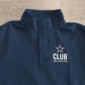 NFL Dallas Cowboys Pullover Mens Large Football Quarter Snap Club Collection NWT